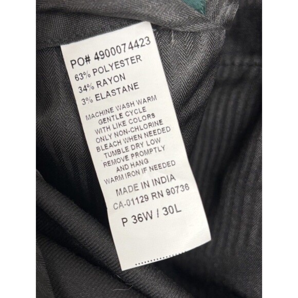 Lauren Ralph Lauren Dress Pants Slacks Black Mens 36x30 - Picture 7 of 8